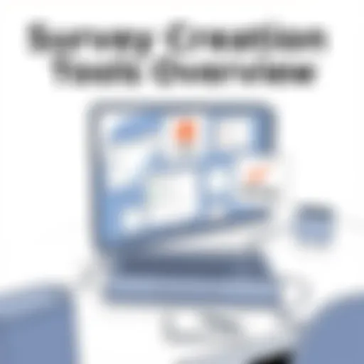 An interface showcasing multiple survey creation tools with unlimited questions