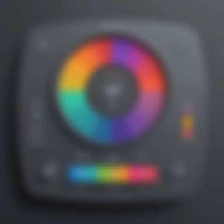 User-friendly interface design with minimalist color palette