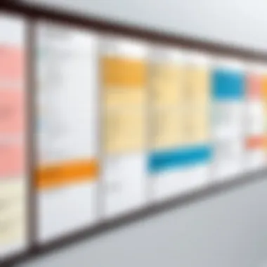 Visual Representation of an Individual Kanban Board A visually appealing individual Kanban board showcasing tasks in different categories.