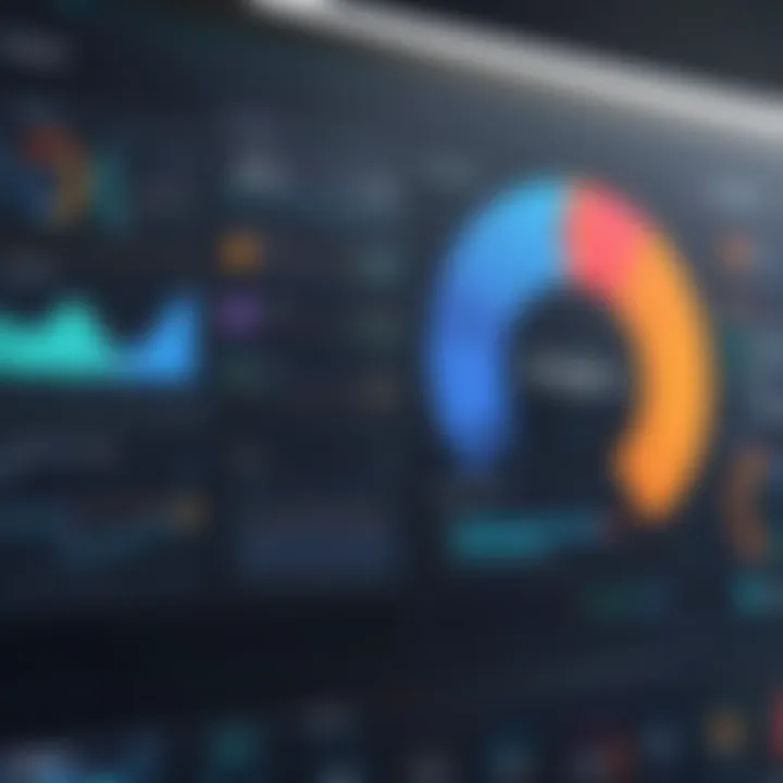 A visualization of marketing CRM software dashboard showcasing analytics