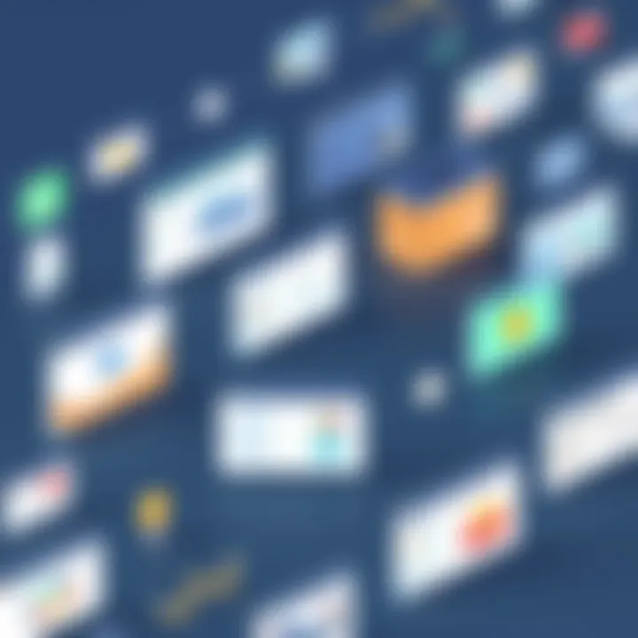 Exploring the Interfaces of No Code Platforms Diverse no code platform interfaces showcasing various functionalities