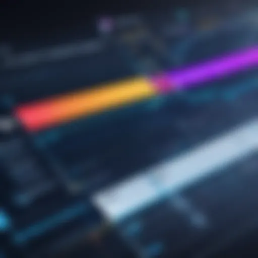 A detailed Gantt chart illustrating project timelines and dependencies.