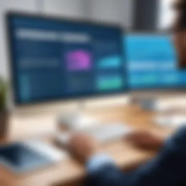 Illustration depicting user interface design of popular LMS solutions