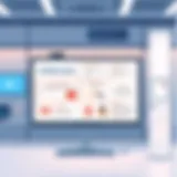 A virtual whiteboard interface showcasing various collaborative features