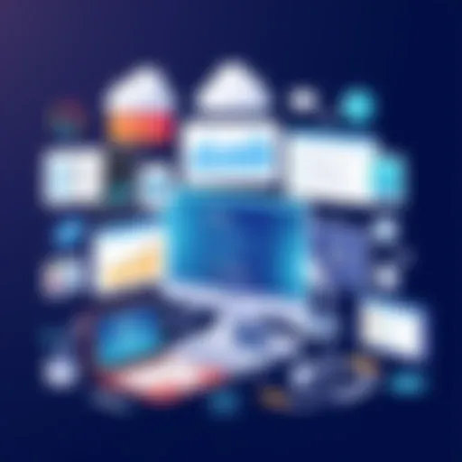 Showcasing diverse SaaS tools interface