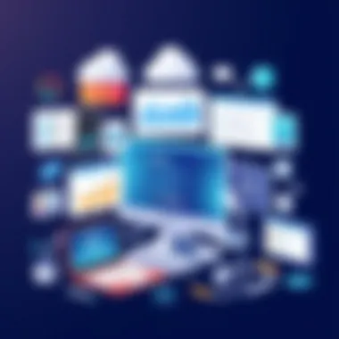 Diverse SaaS Tools Interface Showcasing diverse SaaS tools interface