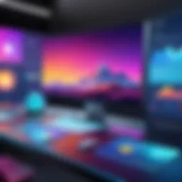 A vibrant interactive educational platform showcasing engaging visuals.