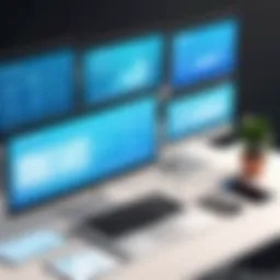 A visual representation of various learning management systems