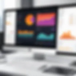 Overview of HR application dashboard showcasing analytics and user interface.