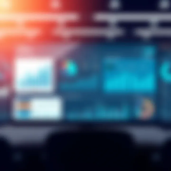 A digital dashboard showcasing HRIS analytics and metrics