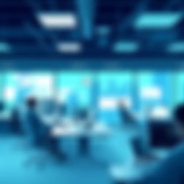 A modern office environment utilizing web-based HRIS solutions