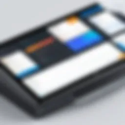 Visual representation of Figma interface showcasing design elements
