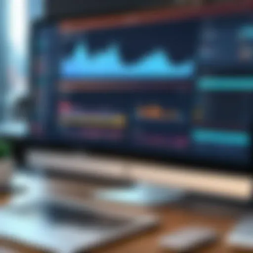 A digital dashboard showcasing project timelines and task allocations