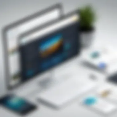 User-Friendly Website Design A clean and visually appealing website layout highlighting user-friendly features