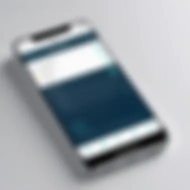 Intuitive Mobile App Navigation An elegant mobile app interface showcasing intuitive navigation
