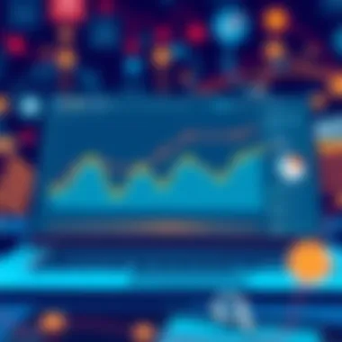 Illustration depicting Google Analytics dashboard