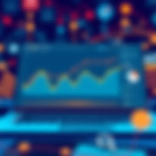 Illustration depicting Google Analytics dashboard