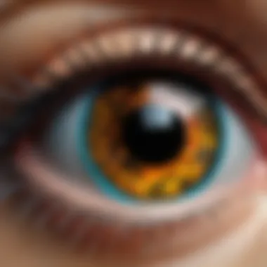 Innovative Digital Art Techniques Close-up of a digital art creation using advanced graphic tools