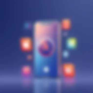 User-friendly mobile app interface for graphic design