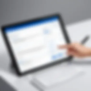 User interface of DocuSign showcasing document signing features