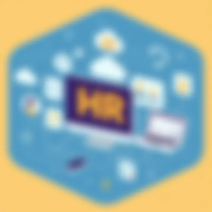 Streamlined HR Processes with Technology Conceptual representation of streamlined HR processes through technology