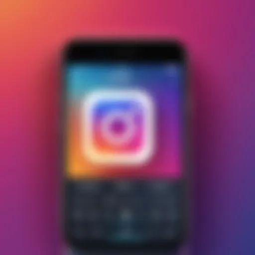 Visual representation of Instagram's user interface highlighting key features.