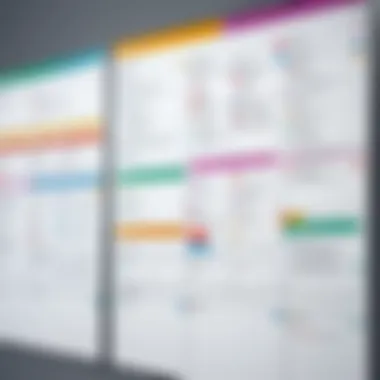 Kanban Board Overview Visual representation of a Kanban board showcasing task progression