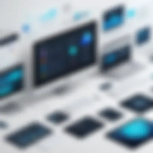Illustration showcasing various types of tutorial applications