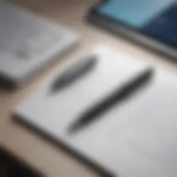 Elegant Pen Set on Desk