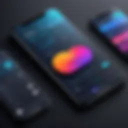 A sleek mobile app interface showcasing innovative design elements.