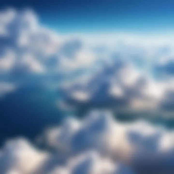 A serene cloud landscape illustrating cloud computing.