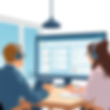 Virtual Brainstorming Session Team members engaging in a virtual brainstorming session.