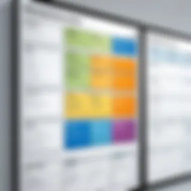 Visual Representation of a Personal Kanban Board A vibrant Kanban board displaying tasks in various stages of completion.