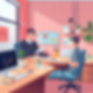 A creative workspace emphasizing innovation with no code solutions