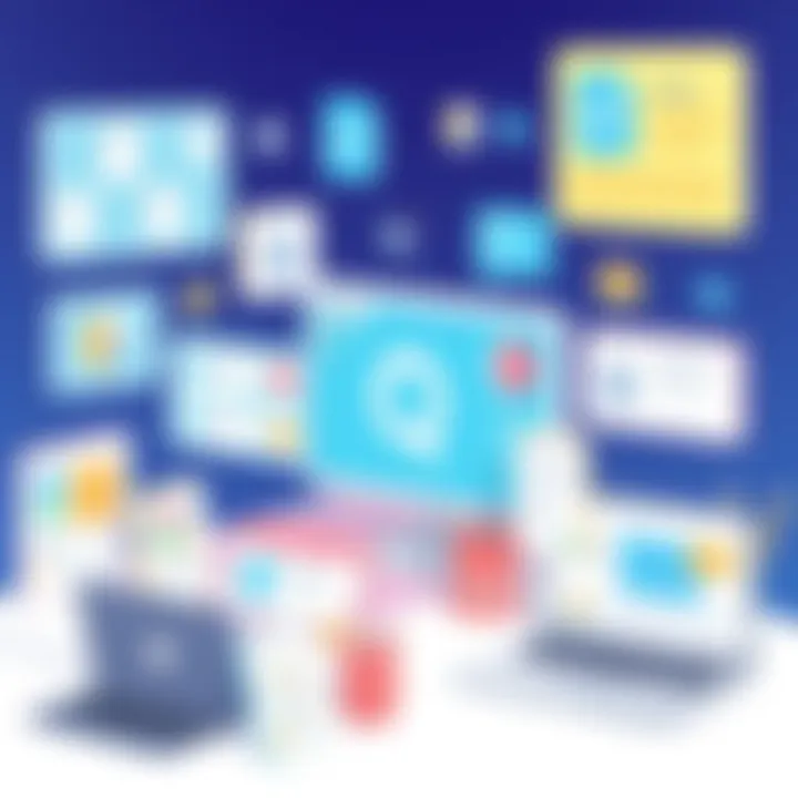 A visual representation of diverse applications created without coding