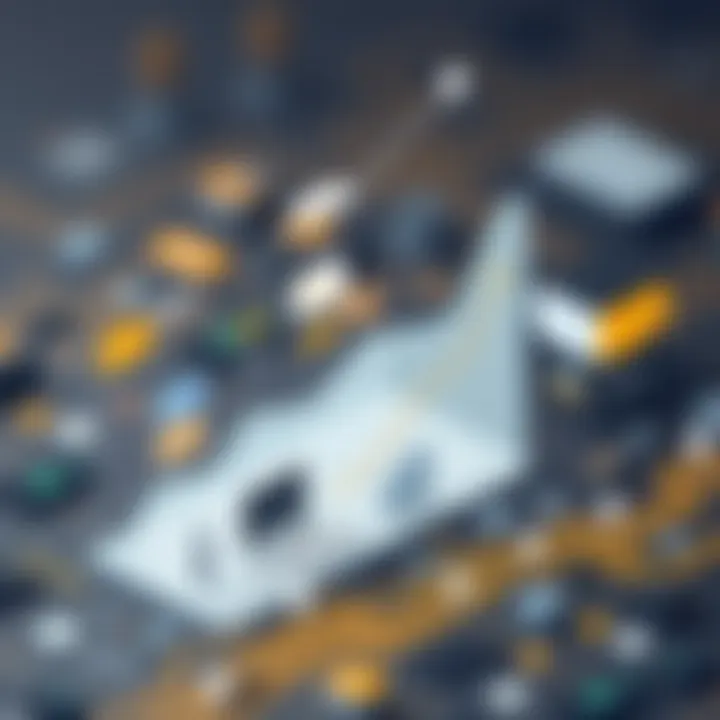 A graph illustrating the growth trend of the no code market