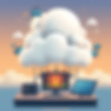 Cloud Computing for Small Businesses Cloud computing concept for efficient business operations