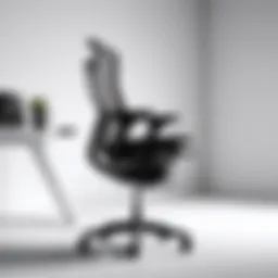 Stylish ergonomic office chair enhancing comfort
