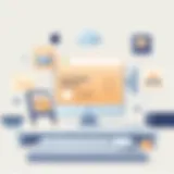 User Experience in SaaS Design Illustration depicting user experience elements in SaaS design