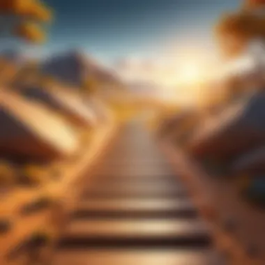 Pathway to Success: A Source of Inspiration Inspirational pathway leading towards success
