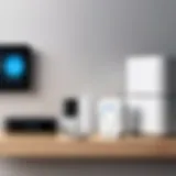 A modern smart home device controlling various appliances