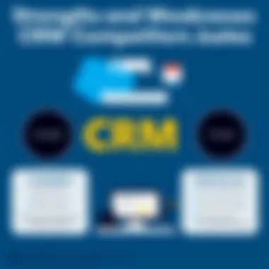 Strengths and Weaknesses of CRM Competitors Visual representation of CRM strengths and weaknesses
