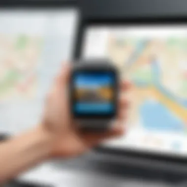 Interface of Self-Guided Tour Software Showcasing the interface of self-guided tour software