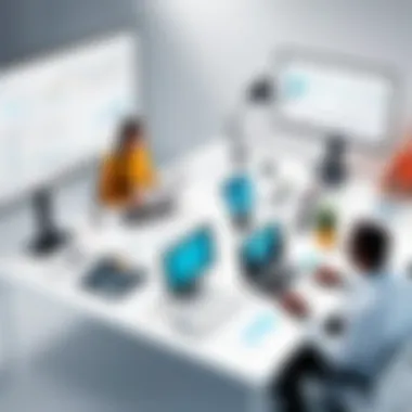Enhancing Team Collaboration A collaborative workspace illustrating effective communication among team members.