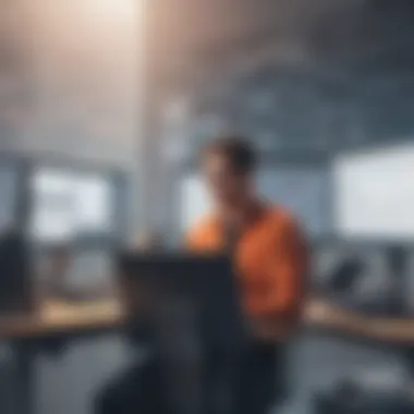 Navigating Market Complexities with Data-Driven Insights Strategic product manager analyzing market trends and data