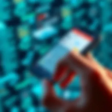 Utilizing Mobile Applications for Task Management A close-up of a hand interacting with a task management mobile application