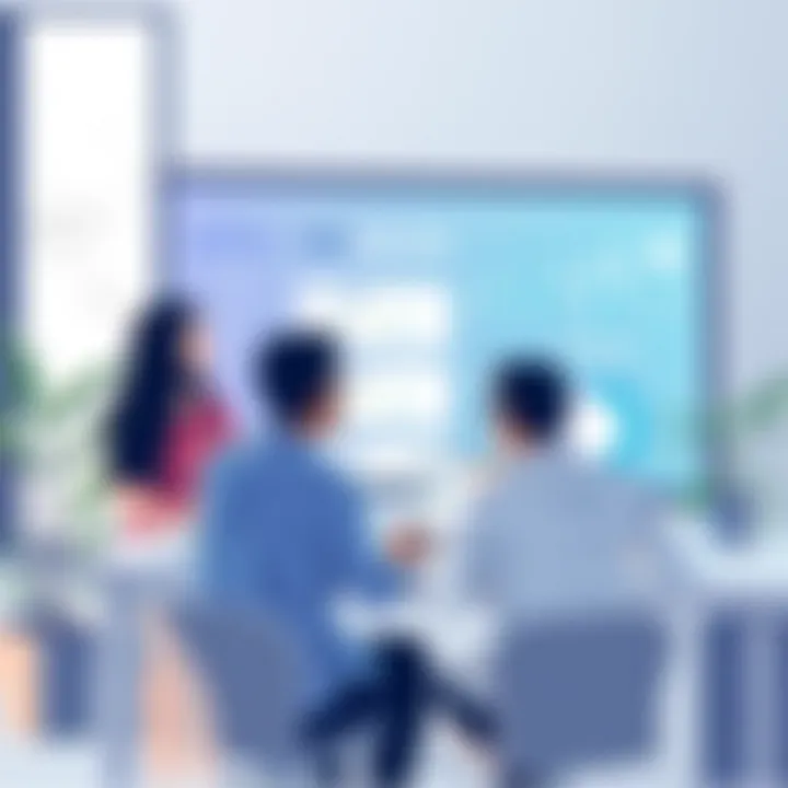 Collaboration in Task Management A team collaborating over a digital task management platform