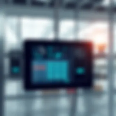 Commercial Intercom Advancements An innovative intercom system integrated into a commercial environment with advanced features.