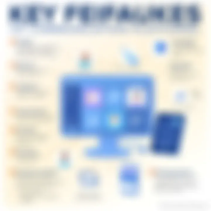 Key Features of Communication Platforms Infographic illustrating key features of communication platforms for team collaboration