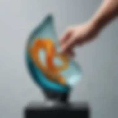 Molten Glass Sculpting into Art